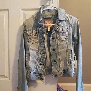 a&f jean jacket small